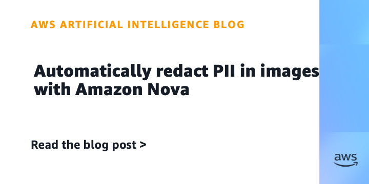使用 Amazon Nova 自动编辑图像中的 PII