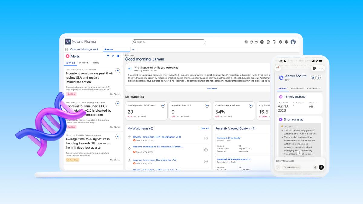 Salesforce发布生命科学代理套件