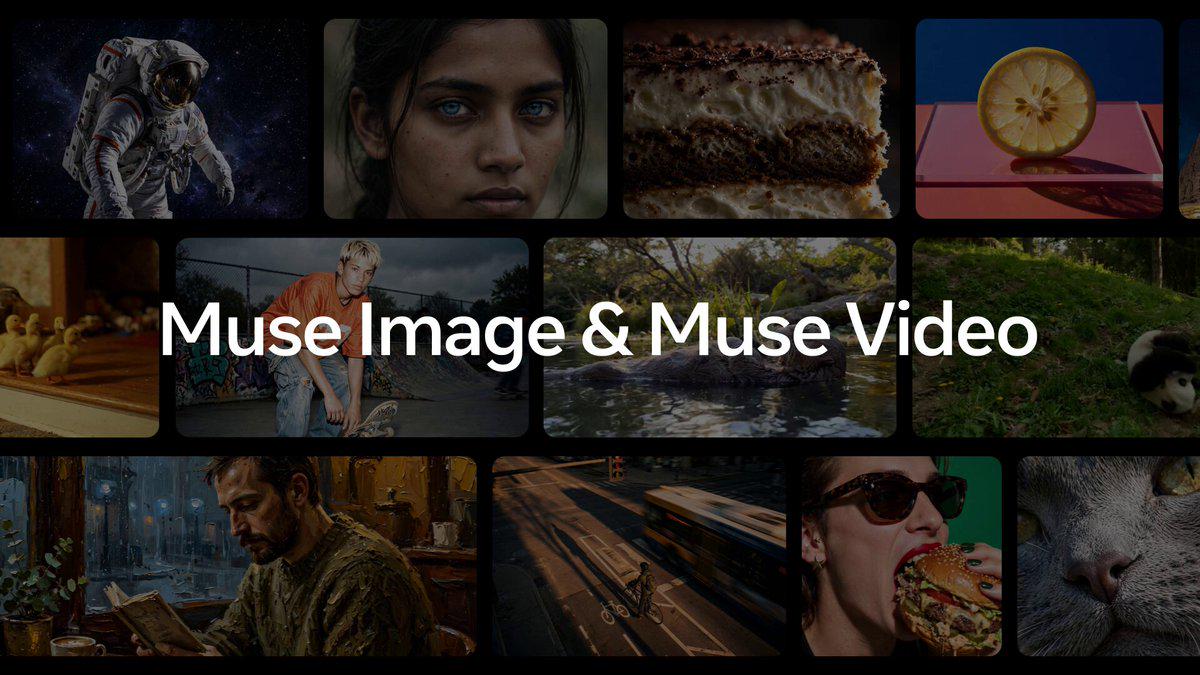 Meta发布Muse Image和Muse Video媒体生成模型