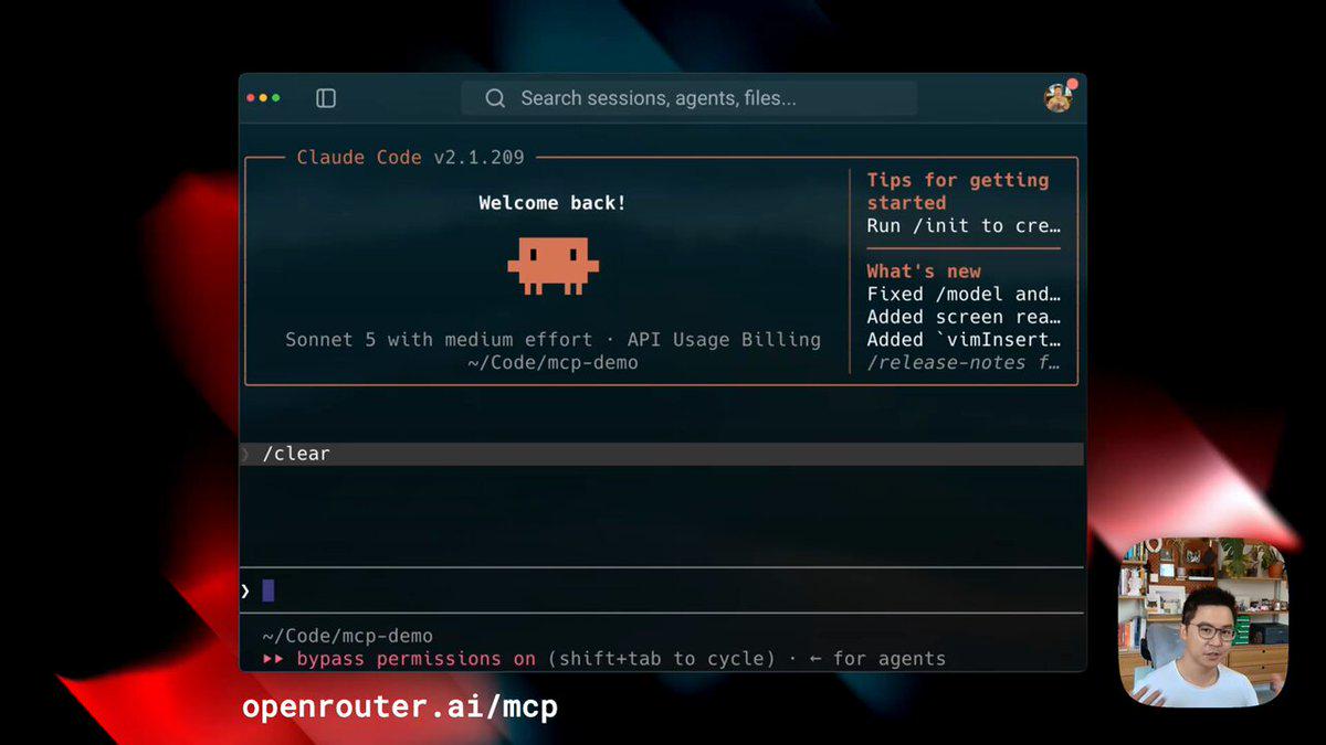 OpenRouter MCP 更新：Agent 可在编辑器内发现、排名、测试模型
