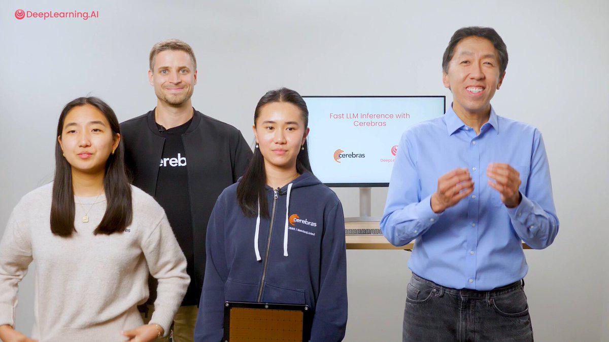 Andrew Ng新课程：利用Cerebras晶圆级引擎构建快速推理LLM应用