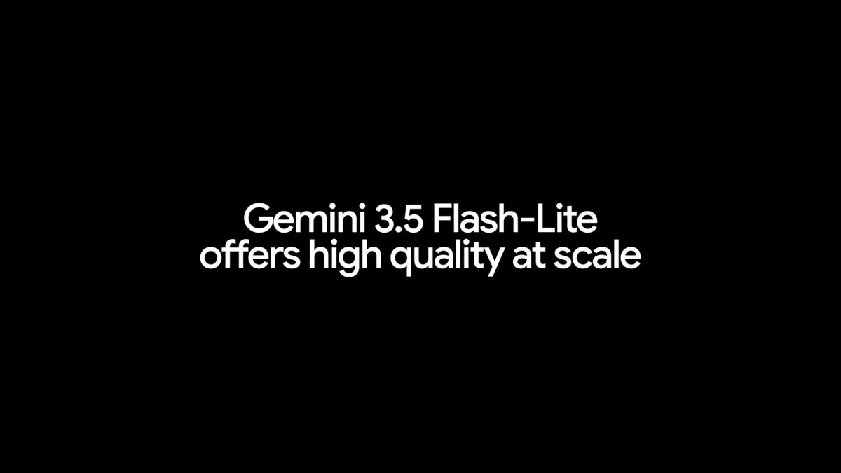 Google 发布 Gemini 3.5 Flash-Lite：最快最经济的低延迟模型