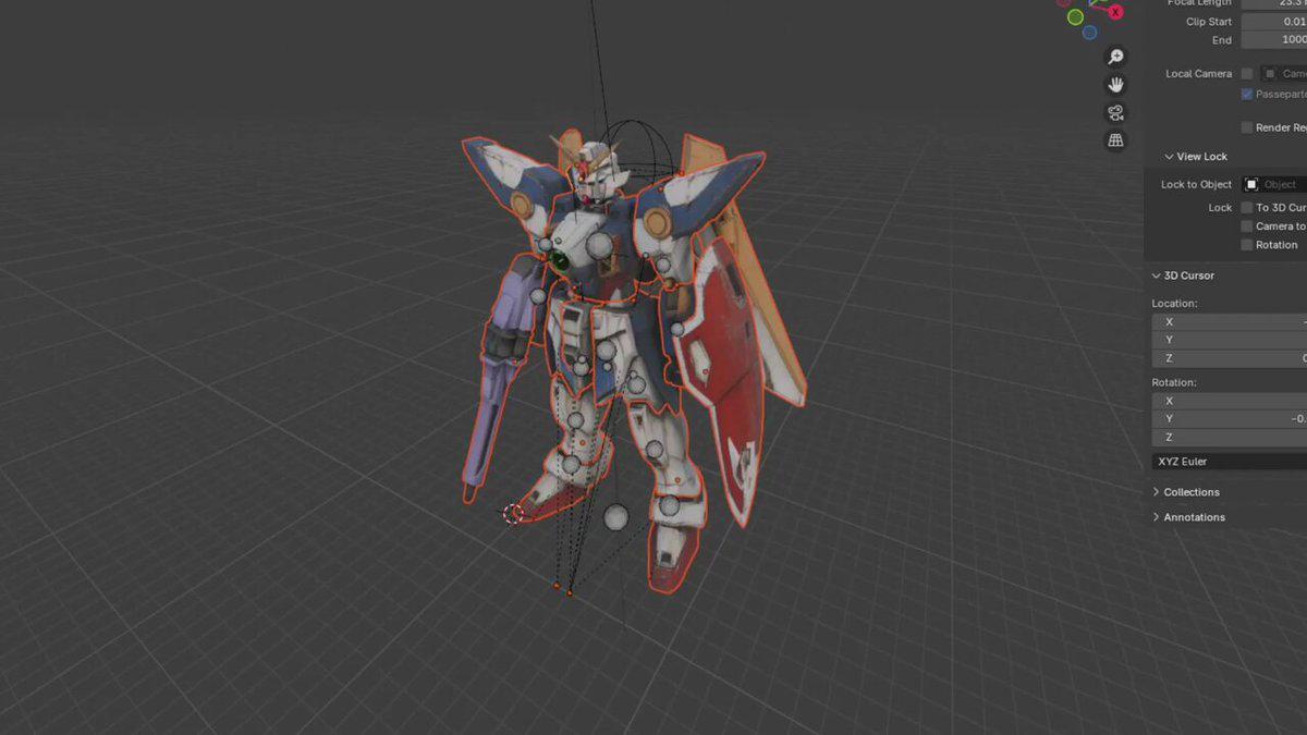 实测用Blender+MCP+AI搭建3D模型，做出高达