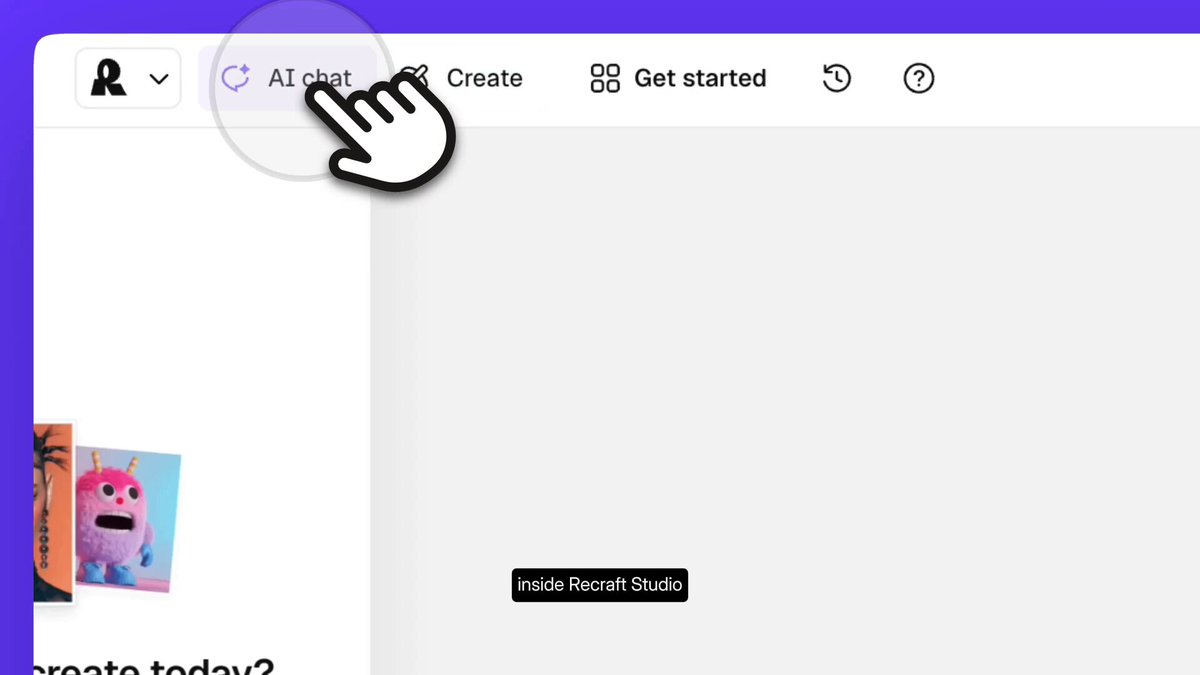 Recraft Studio测试设计Agent：用提示词生成全套品牌设计资产