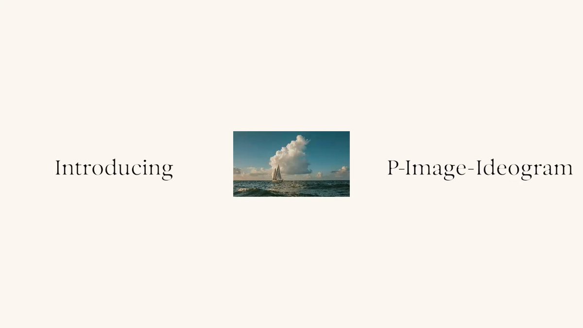 Ideogram与PrunaAI联合推出P-Image-Ideogram图像模型系列