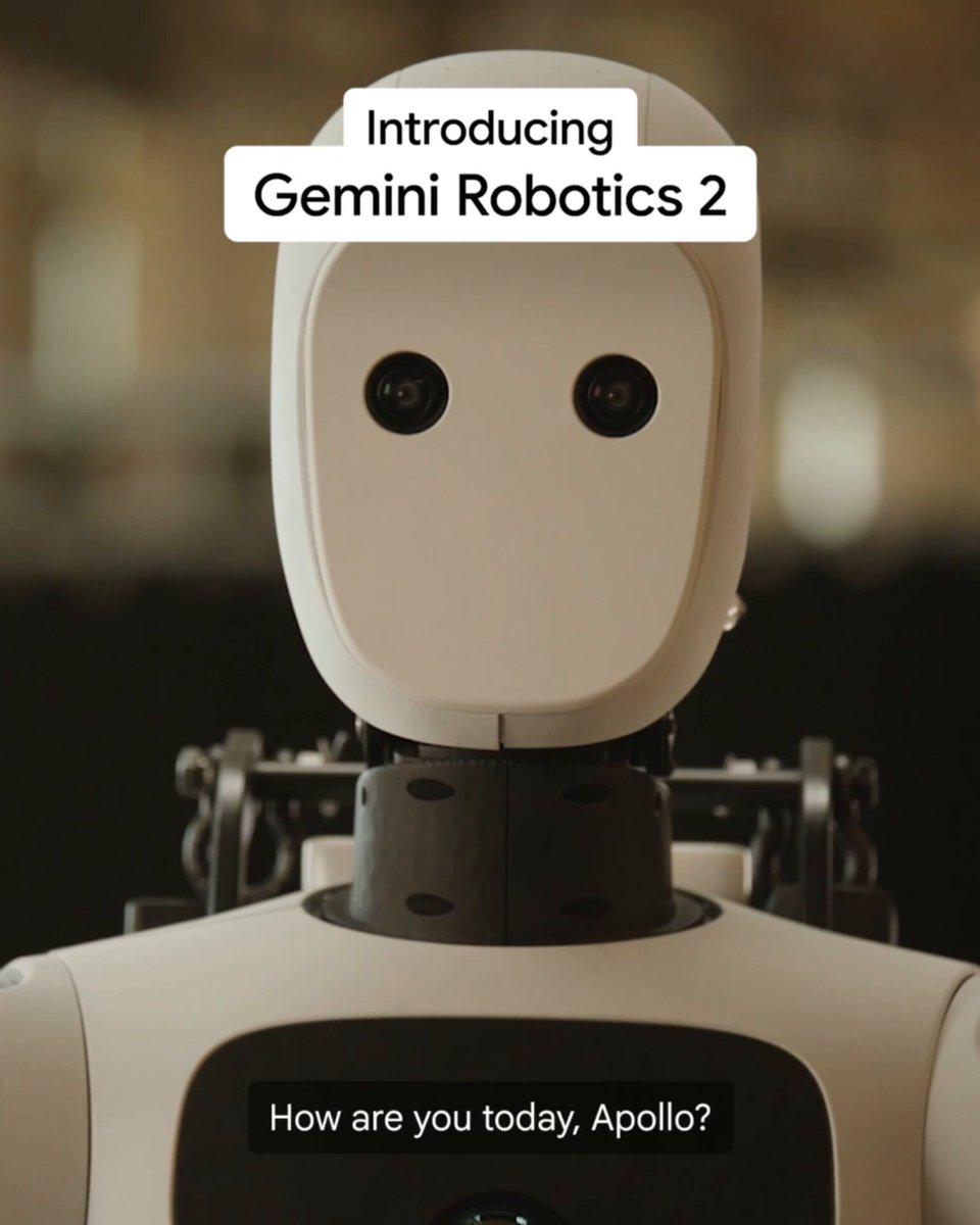 Google DeepMind 发布 Gemini Robotics 2，为机器人带来全身智能
