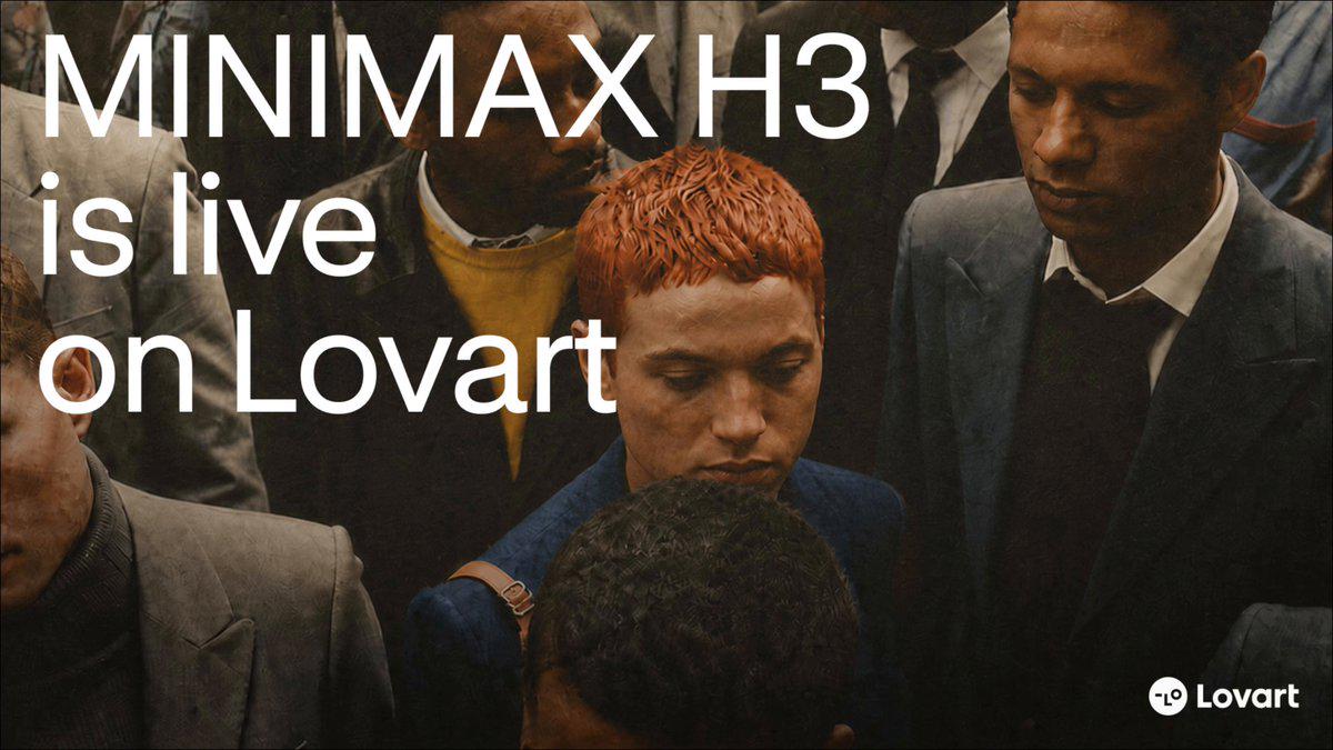 MiniMax H3 上线 Lovart：15秒电影级视频，成本不到一半