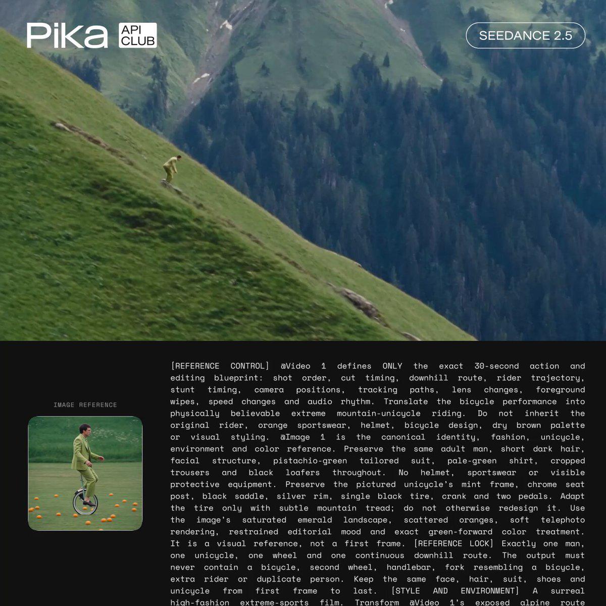 Seedance 2.5通过物理测试，Pika API限时折扣