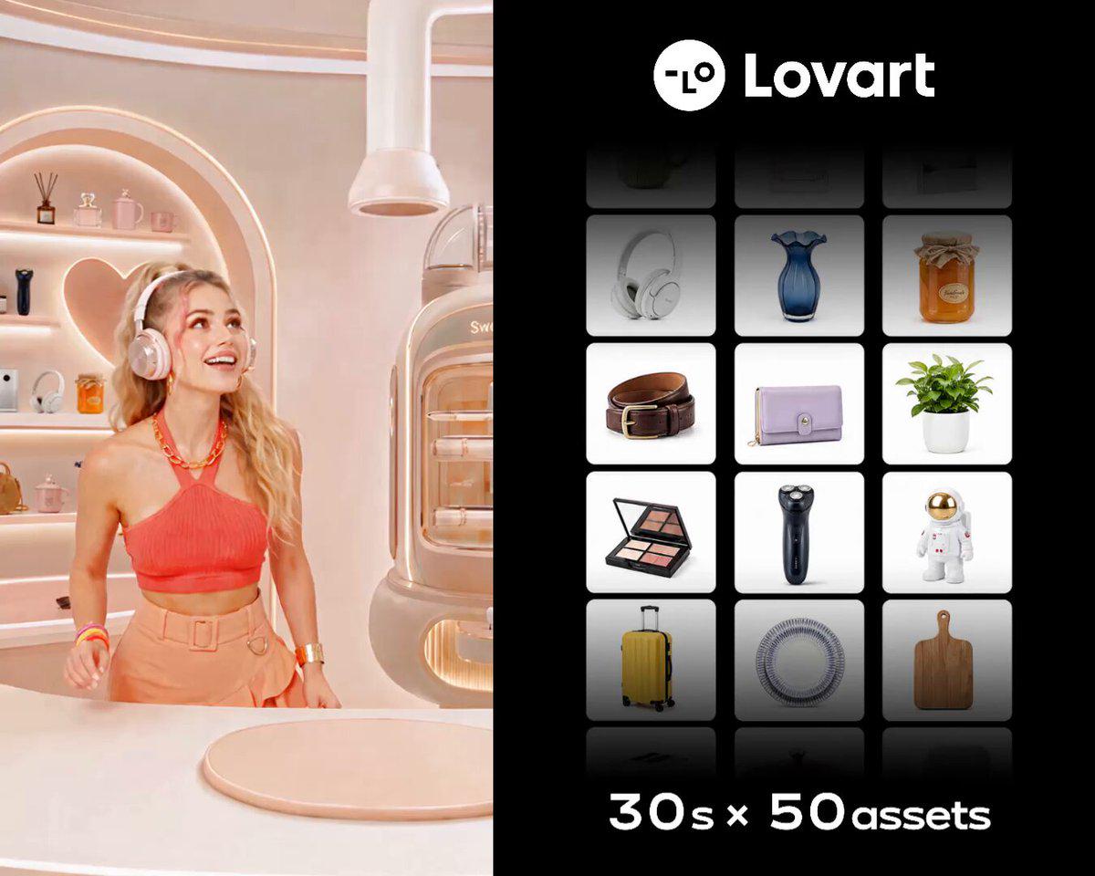 Lovart上线Seedance 2.5：50个产品30秒生成营销视频