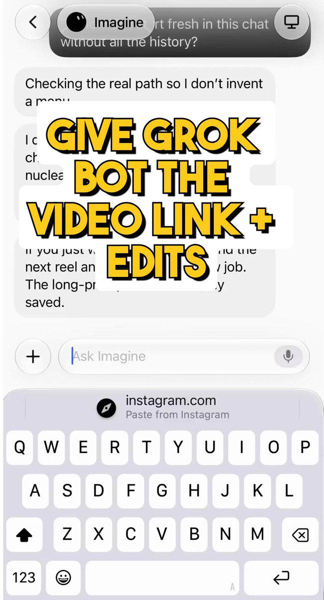 Grok Bot可从链接复刻流行视频
