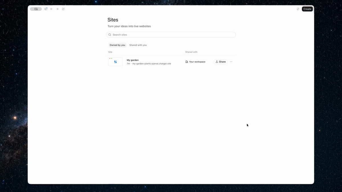 ChatGPT Sites 支持自定义 URL