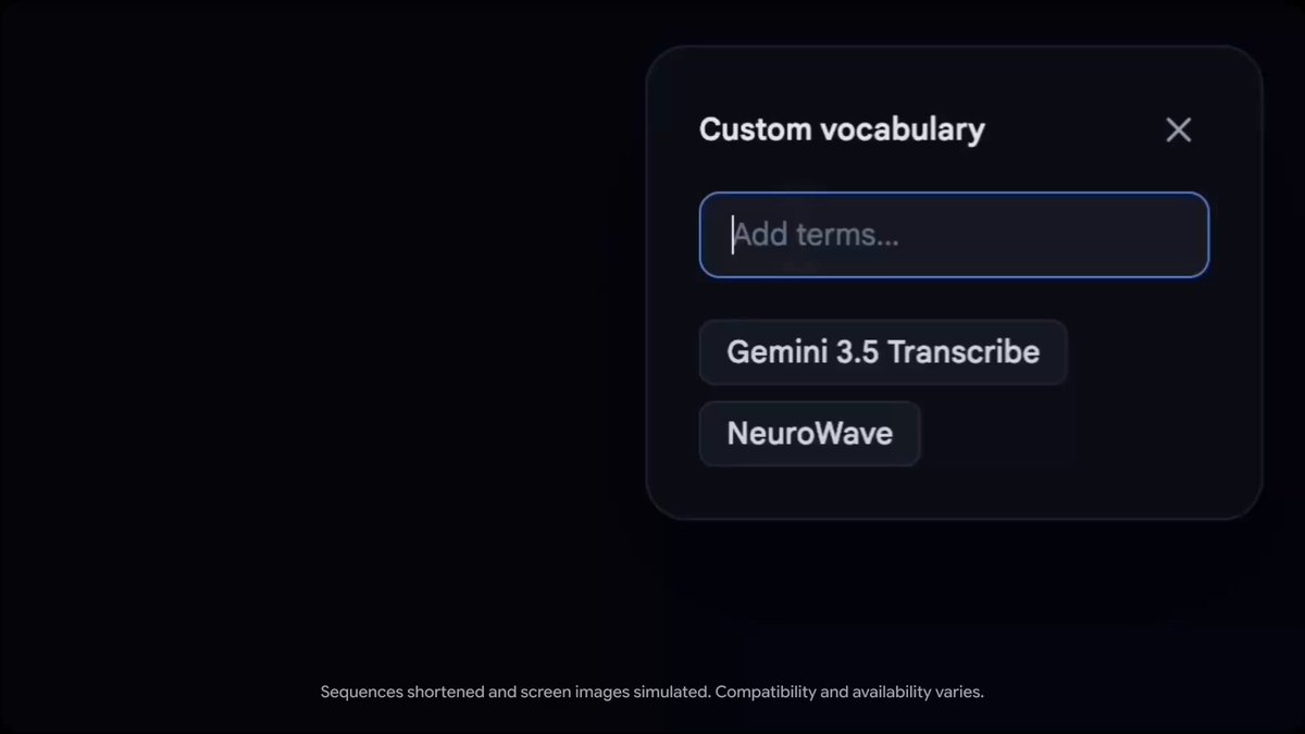 Gemini 3.5 Transcribe发布！