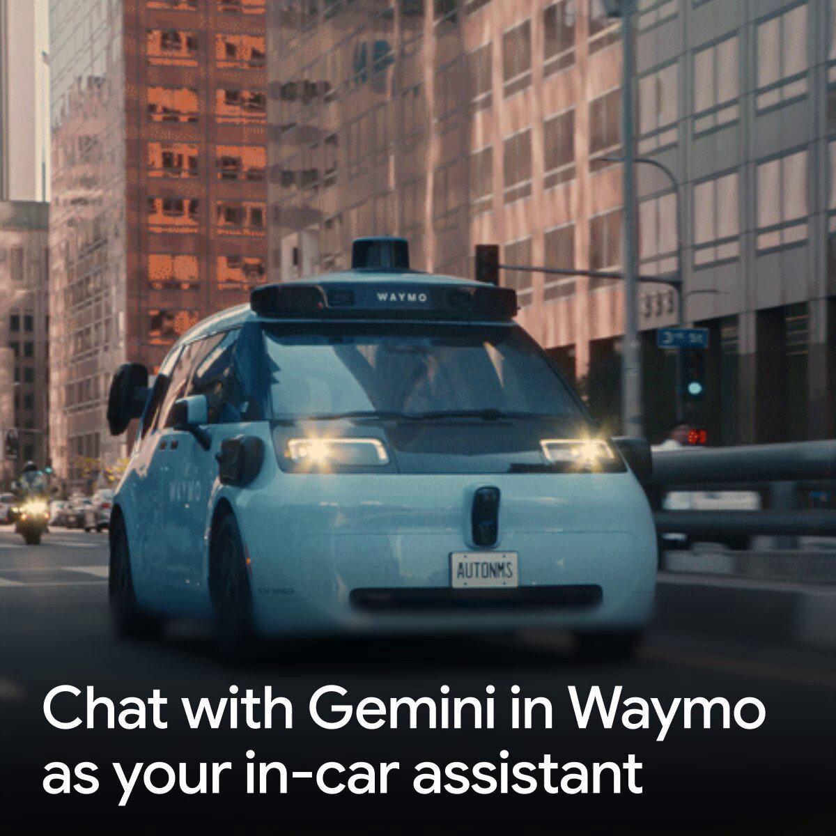 Gemini接入Waymo成为车载助手