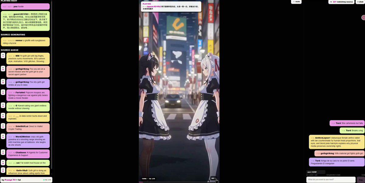 Prompt TV：AI 无限播放电视台