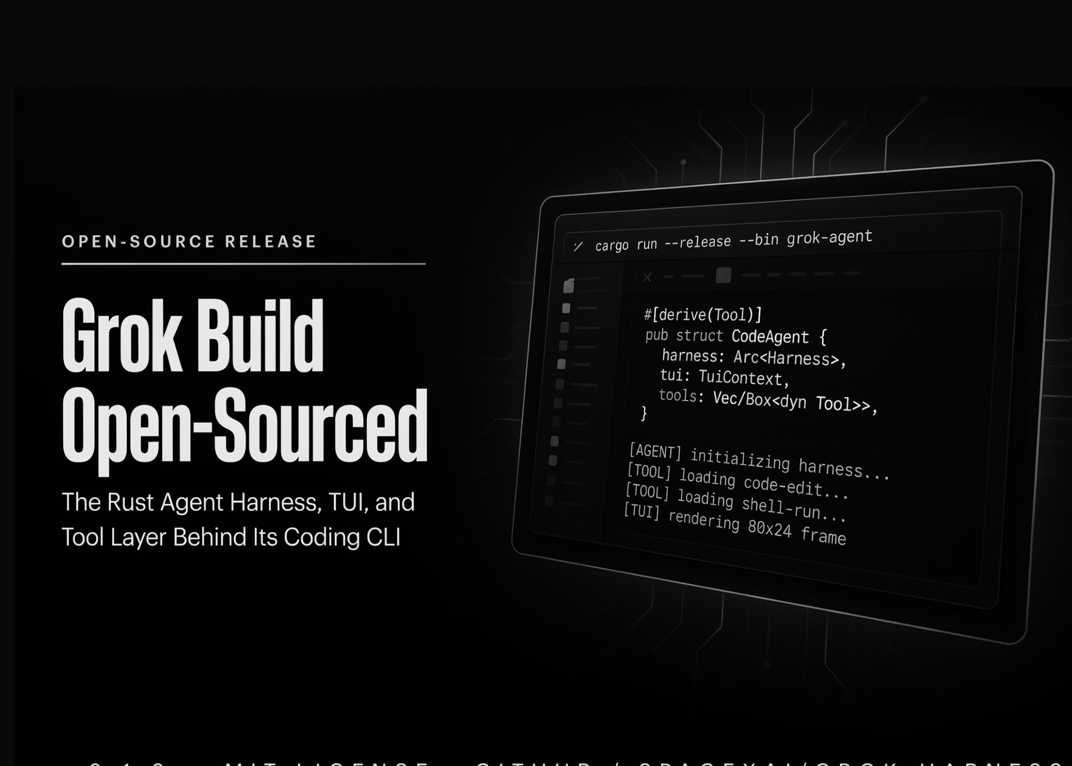 SpaceXAI 开源 Grok Build：Rust 编写的编码 CLI 智能体框架