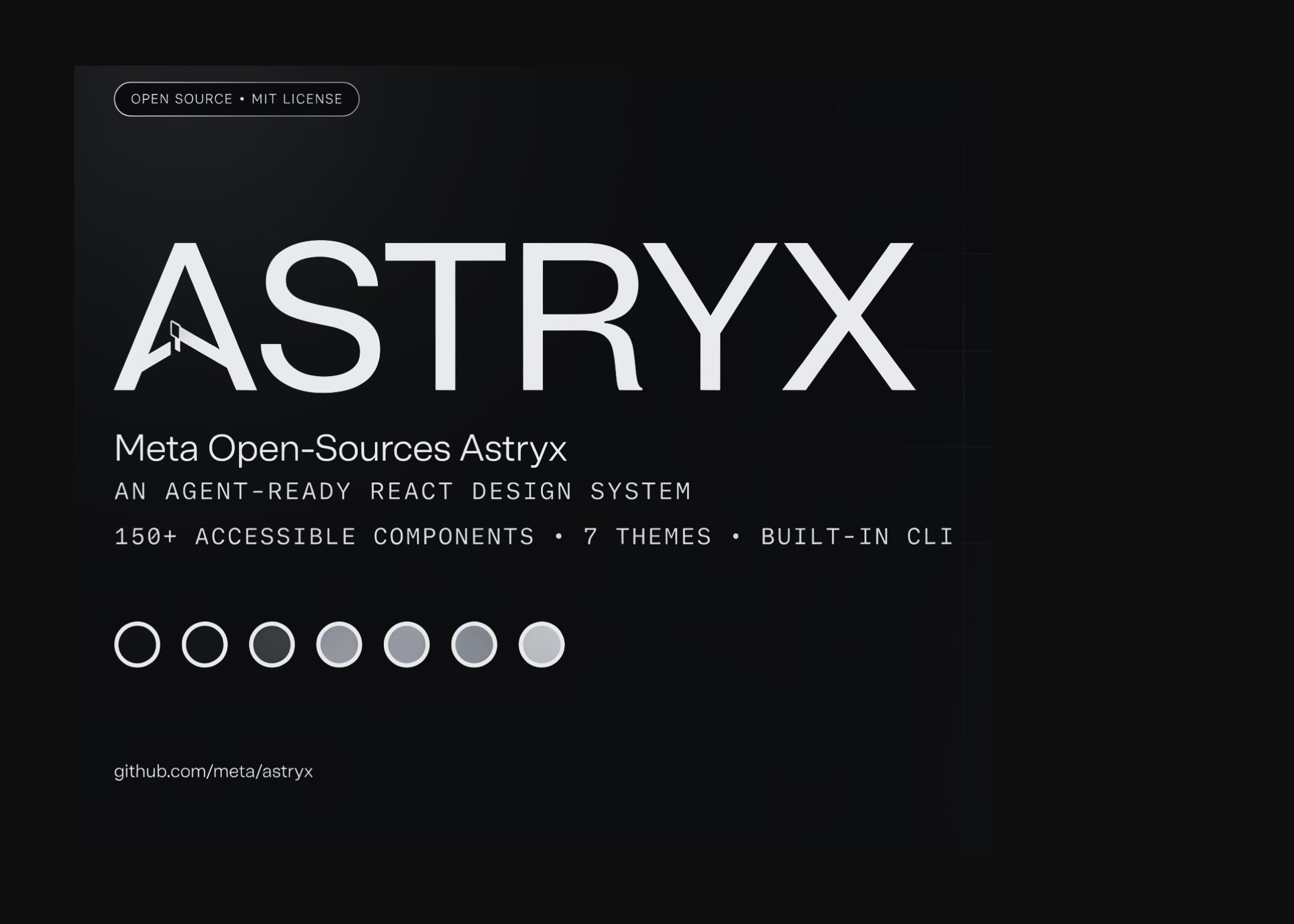 Meta开源Astryx：150+组件与Agent就绪CLI的React设计系统