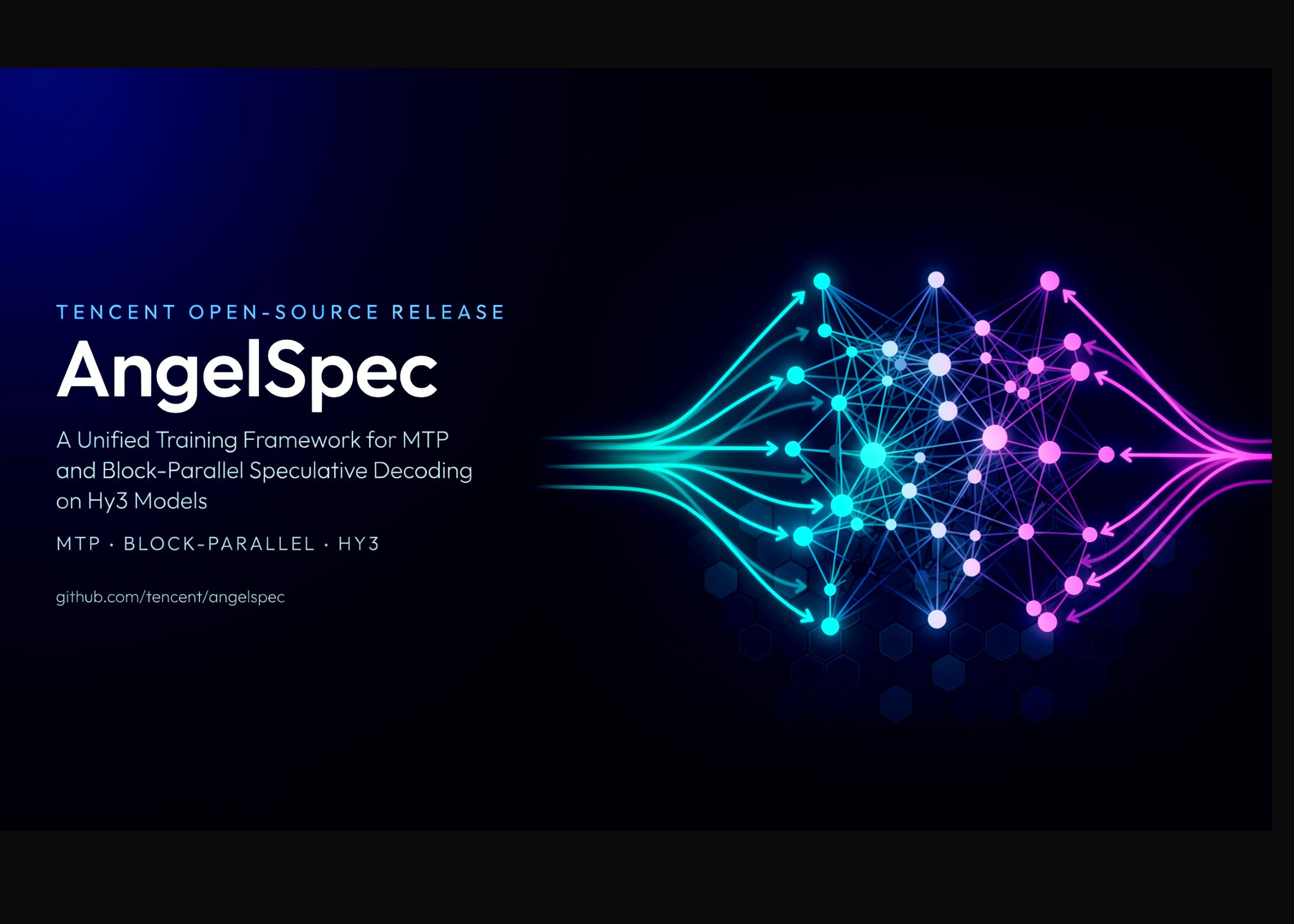 腾讯开源AngelSpec：HY3模型上MTP与块并行推测解码的统一训练框架