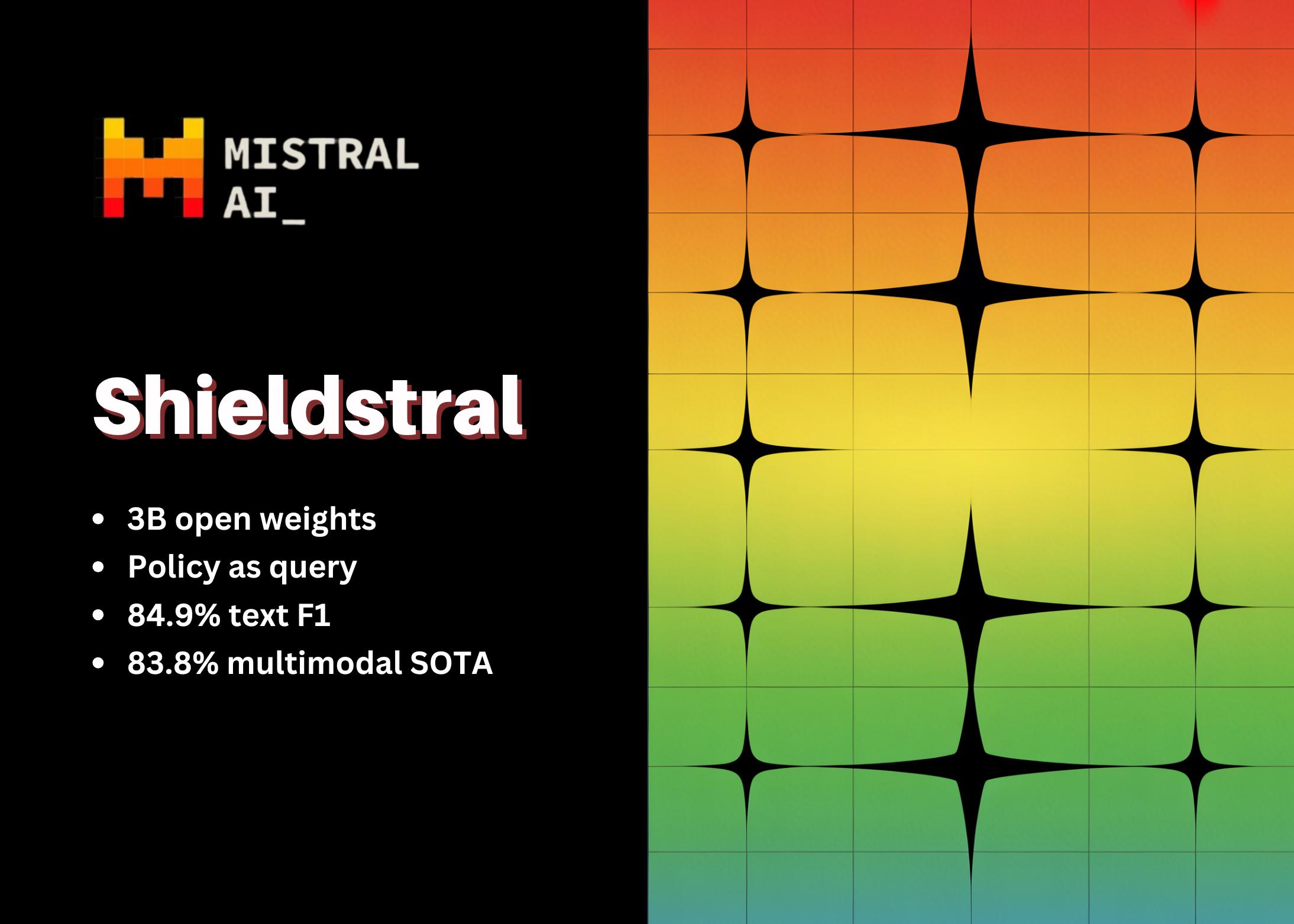 Mistral AI发布Shieldstral 1.0 3B，轻量多模态安全分类器
